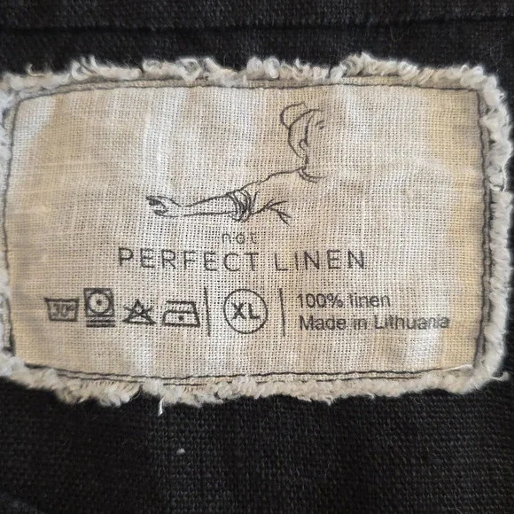 NotPerfectLinen JANUARY loose linen top, Size XL - Picture 5 of 5